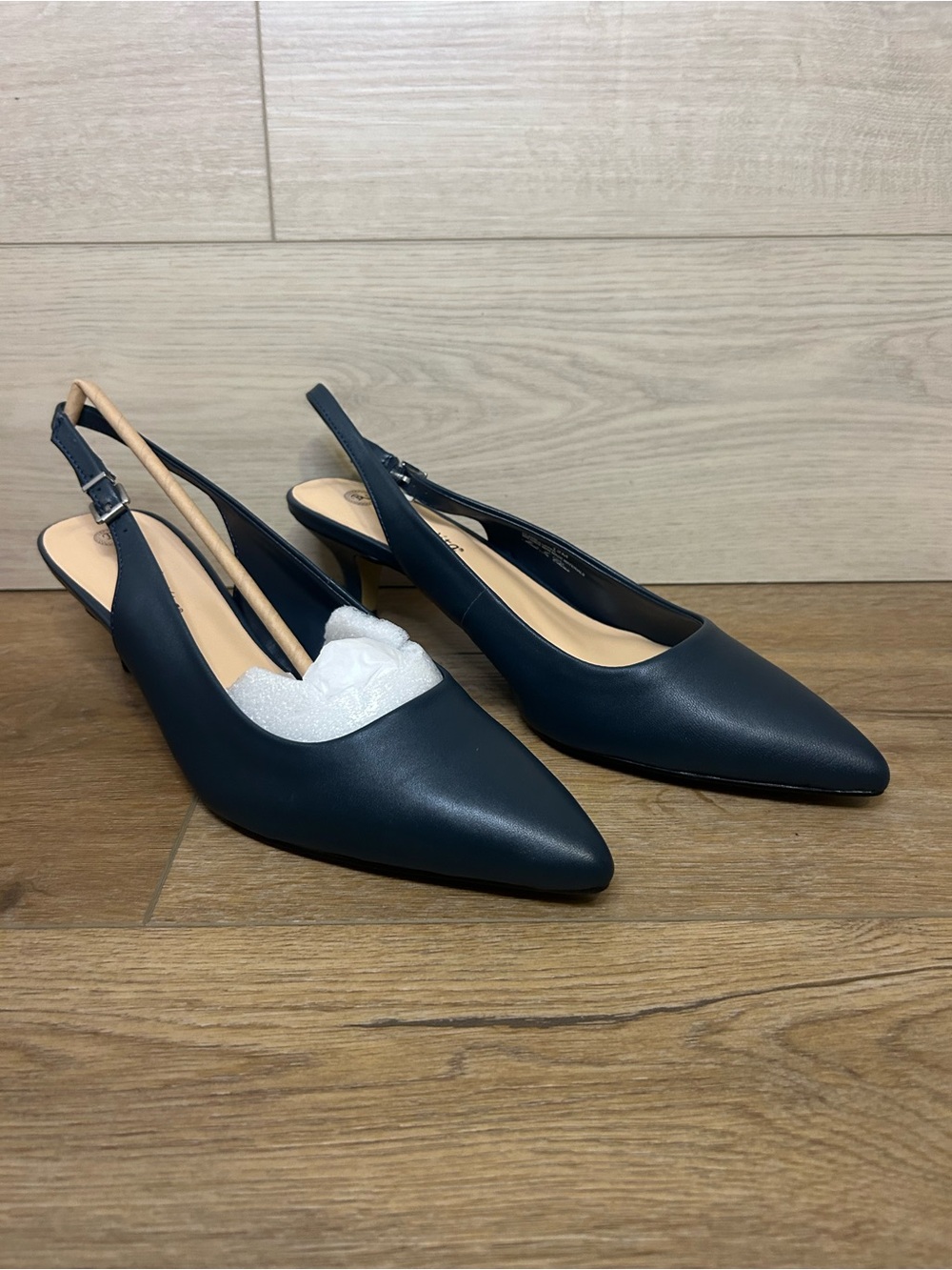 Bella Vita Scarlett Womens Slingback Pump Navy Leather 12